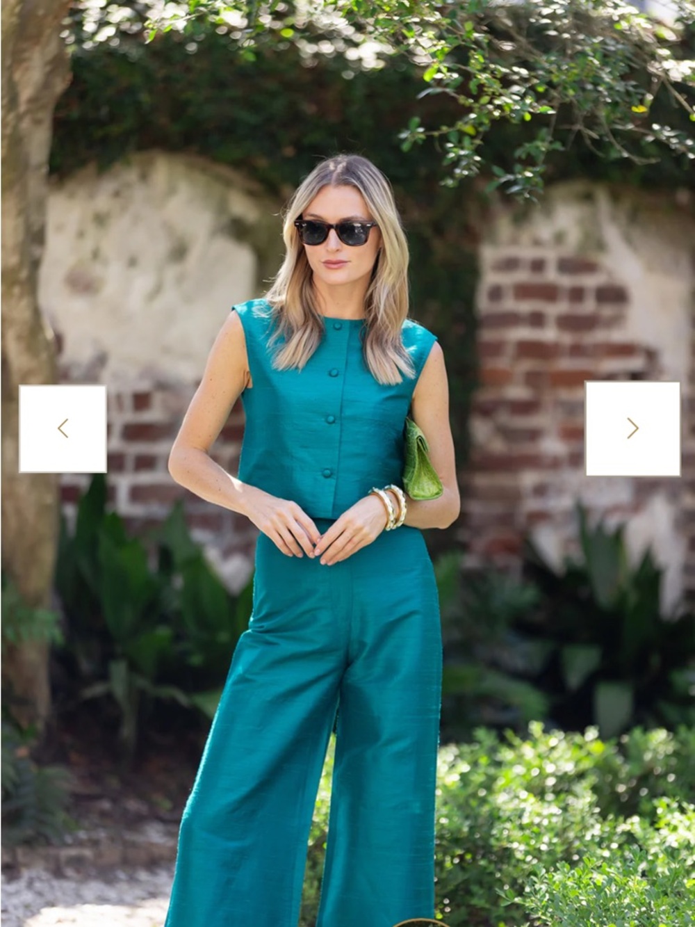 Julia Amory Blaire Top in Jade